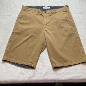 Flag & Anthem Flat Front Khaki Shorts Size 33